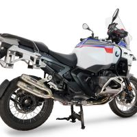 GPR exhaust compatible with Bmw R 1300 GS Adventure 2024-2026, Deeptone Duplex, Dual Homologated legal slip-on exhaust including removable db killers and link pipes 
