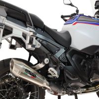 GPR exhaust compatible with Bmw R 1300 GS Adventure 2024-2026, GP-Revo Titanium, Homologated legal slip-on exhaust including removable db killer and link pipe 