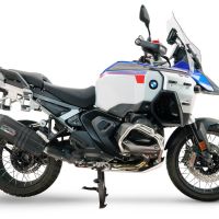 Esapament GPR compatibil cu Bmw R 1300 GS Adventure 2024 Evacuare slip-on omologata, inclusiv db killer detașabil și cot de legătură,Hyper Sonic Black Titanium