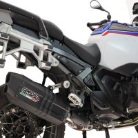 Esapament GPR compatibil cu Bmw R 1300 GS Adventure 2024 Evacuare slip-on omologata, inclusiv db killer detașabil și cot de legătură,Hyper Sonic Black Titanium