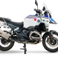 Esapament GPR compatibil cu Bmw R 1300 GS Adventure 2024 Evacuare slip-on omologata, inclusiv db killer detașabil și conductă de legătură,Hyper Sonic Titanium