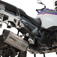 Esapament GPR compatibil cu Bmw R 1300 GS Adventure 2024 Evacuare slip-on omologata, inclusiv db killer detașabil și conductă de legătură,Hyper Sonic Titanium