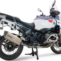 Esapament GPR compatibil cu Bmw R 1300 GS Adventure 2024 Evacuare slip-on omologata, inclusiv db killer detașabil și conductă de legătură,Hyper Sonic Titanium