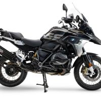 Esapament GPR compatibil cu Bmw R 1250 Gs -Adventure 2019 Evacuare slip-on omologata, inclusiv db killer detașabil și cot de legătură,Furore-X Titanio Nero