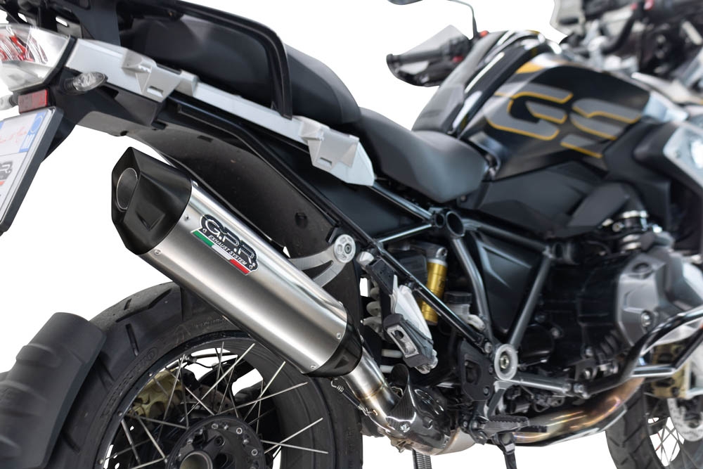 Esapament GPR compatibil cu Bmw R 1250 Gs -Adventure 2019 Evacuare slip-on omologata, inclusiv db killer detașabil și cot de legătură,Furore-X Titanio