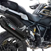 Esapament GPR compatibil cu Bmw R 1250 Gs -Adventure 2019 Evacuare slip-on omologata, inclusiv db killer detașabil și cot de legătură,Furore-X Titanio Nero