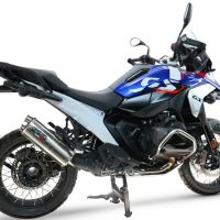 Esapament GPR compatibil cu Bmw R 1300 GS 2024 Evacuare slip-on omologata, inclusiv db killer detașabil și cot de legătură,Dual Inox