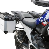 GPR TECH compatible with  Bmw R 1300 GS 2024/2026 GPR TECH Pair of side cases aluminum made, silver color with specific pannier holder Capacity 38 LT. + 38 LT.