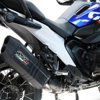 Esapament GPR compatibil cu Bmw R 1300 R / RS 2025 Evacuare slip-on omologata, inclusiv db killer detașabil și cot de legătură,Hyper Sonic Black Titanium