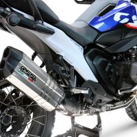 Esapament GPR compatibil cu Bmw R 1300 R / RS 2025 Evacuare slip-on omologata, inclusiv db killer detașabil și cot de legătură,Hyper Sonic Titanium