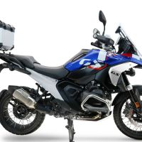 Top case GPR TECH compatible with  Bmw R 1300 GS 2024/2026 GPR TECH Top case in aluminum, silver color with specific plate included to mount on the original rear rack Capacity 35 LT.