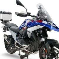 Top case GPR TECH compatible with  Bmw R 1300 GS Adventure 2024/2026 GPR TECH Top case in aluminum, silver color with specific plate included to mount on the original rear rack Capacity 35 LT.