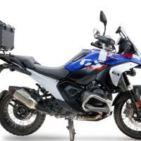 Top case GPR TECH compatible with  Bmw R 1300 GS 2024/2026 GPR TECH Top case in aluminum, silver color with specific plate included to mount on the original rear rack Capacity 35 LT.