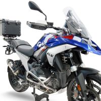Top case GPR TECH compatible with  Bmw R 1300 GS Adventure 2024/2026 GPR TECH Top case in aluminum, silver color with specific plate included to mount on the original rear rack Capacity 35 LT.