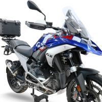 Top case GPR TECH compatible with  Bmw R 1300 GS Adventure 2024/2026 GPR TECH Top case in aluminum, silver color with specific plate included to mount on the original rear rack Capacity 45 LT.