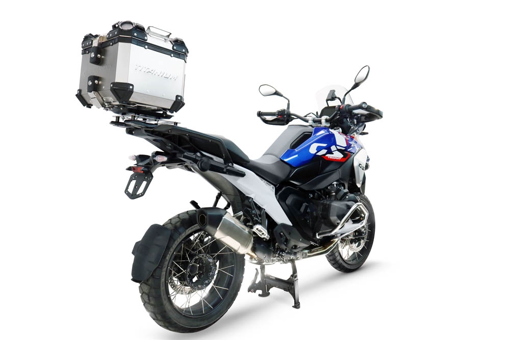 Bmw R 1300 GS 2024/2026 GPR TECH Top case in Titanium , Titanium Natural color with specific plate included Capacity 35 LT.
