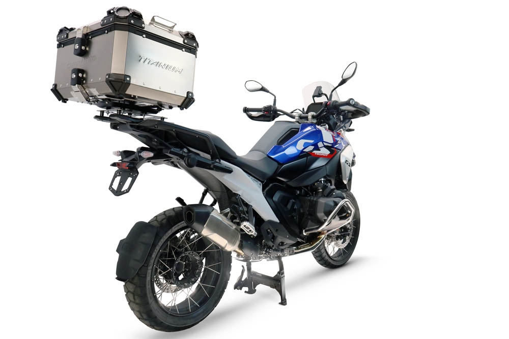  Bmw R 1300 GS Adventure 2024/2026 GPR TECH Top case in Titanium , Titanium Natural color with specific plate included Capacity 55 LT.