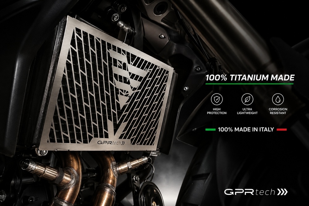 GPR TECH compatible with  Voge 500R 2021/2024 e5 GPR TECH Titanium radiator guard  