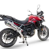 Esapament GPR compatibil cu Triumph Tiger 900 GT / Pro / Rally Pro 2024 Evacuare slip-on omologata, inclusiv db killer detașabil și cot de legătură,New Grand Prix Evo Titanium