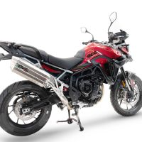 Esapament GPR compatibil cu Triumph Tiger 900 GT / Pro / Rally Pro 2024 Evacuare slip-on omologata, inclusiv db killer detașabil și cot de legătură,Hyper Sonic Titanium