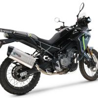 Esapament GPR compatibil cu Cf Moto 450 MT 2024 Sistem complet de evacuare de curse, inclusiv db killer/parascântei detașabil,Hyper Sonic Titanium