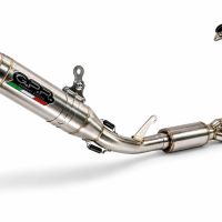 GPR exhaust compatible with Cf Moto 675SR-R 2024-2027, Deeptone Inox, Homologated legal full system exhaust, including removable db killer and catalyst 
