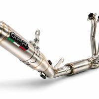 GPR exhaust compatible with Cf Moto 675SR-R 2024-2027, Deeptone Inox, Homologated legal full system exhaust, including removable db killer and catalyst 