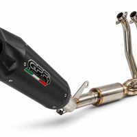 GPR exhaust compatible with Cf Moto 675NK 2024-2027, GP-Revo Black Titanium, Racing full system exhaust, including removable db killer 