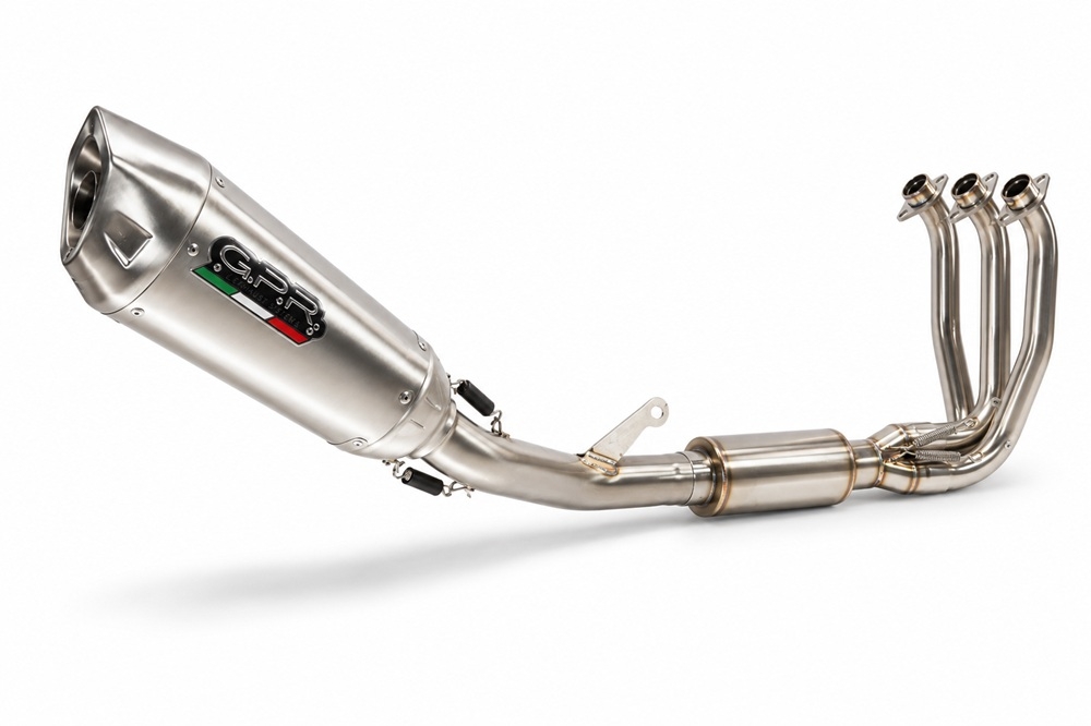 GPR exhaust compatible with Cf Moto 675NK 2024-2027, GP-Revo Titanium, Racing full system exhaust, including removable db killer 