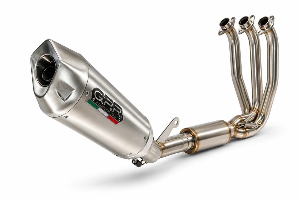 GPR exhaust compatible with Cf Moto 675NK 2024-2027, GP-Revo Titanium, Racing full system exhaust, including removable db killer 