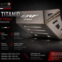 TECH ile uyumlu  Honda Crf 250 R/RX 2022/2024 Placă de protecție din titan 