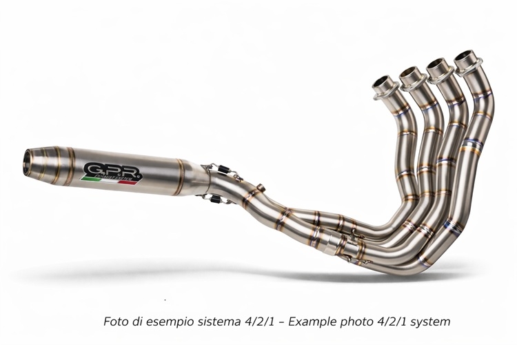 GPR exhaust compatible with Honda Cbr 1000 RR 2014-2016, Deeptone Inox, Racing full system exhaust, including removable db killer 