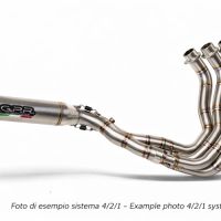 GPR exhaust compatible with Honda Cbr 1000 RR 2008-2013, Deeptone Inox, Racing full system exhaust, including removable db killer 