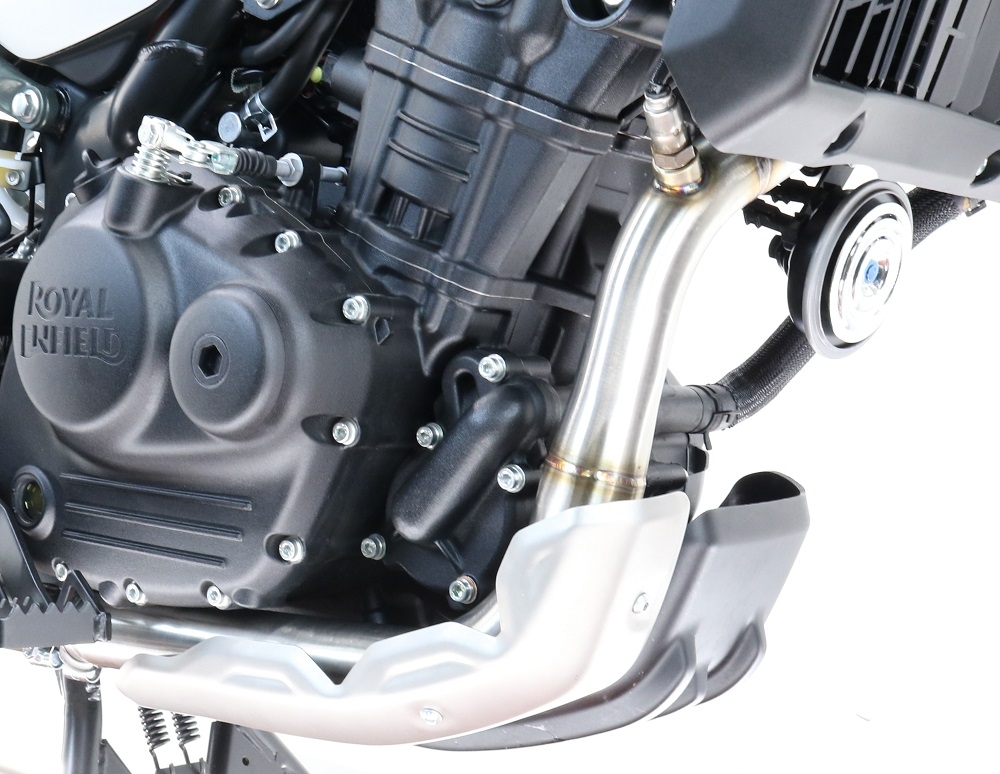 Esapament compatibil cu Royal Enfield Himalayan 450 2024 Teava decatalizator,Decatalizzatore