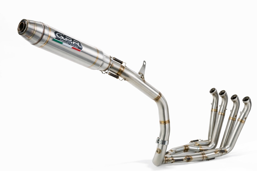 GPR exhaust compatible with Honda Cbr 600 Rr  2007-2023, Deeptone Inox, Racing full system exhaust, including removable db killer 