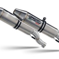 Esapament GPR compatibil cu Kawasaki Kfx 700 2004 Sistem legal de evacuare complet omologat, inclusiv Evacuari duble și db killer detașabile,Deeptone Atv