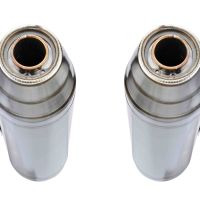 Esapament GPR compatibil cu Buell Xb 9 2003 Evacuare cu dublă omologare legală, inclusiv db killers și coturi de legătură detașabile,Deeptone Inox