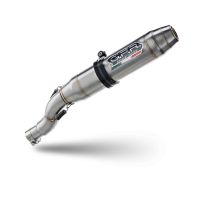 Esapament GPR compatibil cu Beta RR 125 Enduro Ac 4t 2005 Evacuare slip-on omologata, inclusiv db killer detașabil și cot de legătură,Deeptone Inox