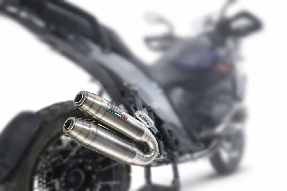 GPR exhaust compatible with Ducati Multistrada V4 - V4S 2025-2026, Deeptone Duplex, Dual Homologated legal slip-on exhaust including removable db killers and link pipes 