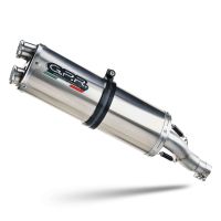 Esapament GPR compatibil cu Aprilia Tuareg 660 2021 Evacuare slip-on omologata, inclusiv db killer detașabil și cot de legătură,Dual Inox