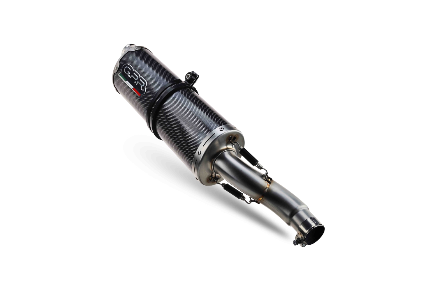 Esapament GPR compatibil cu Benelli Trk 502 2021 Evacuare slip-on omologata, inclusiv db killer detașabil, cot de legătură și catalizator,Dual Poppy