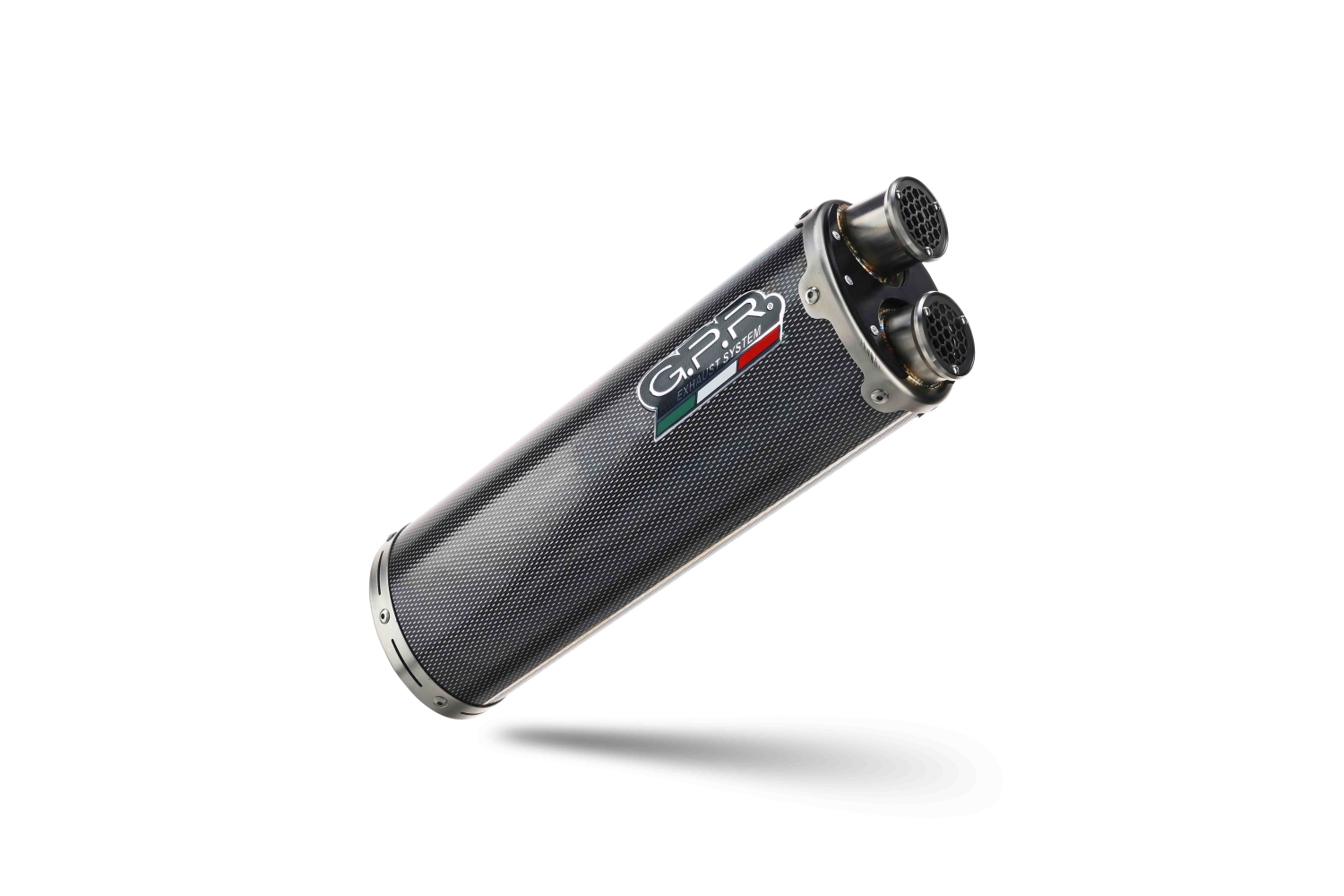 Esapament GPR compatibil cu Voge 650DSX 2021 Evacuare slip-on omologata, inclusiv db killer detașabil, cot de legătură și catalizator,Dual Poppy