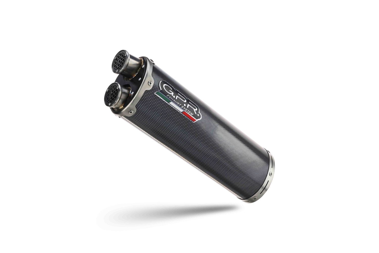 Esapament GPR compatibil cu Benelli Trk 502 2021 Evacuare slip-on omologata, inclusiv db killer detașabil, cot de legătură și catalizator,Dual Poppy