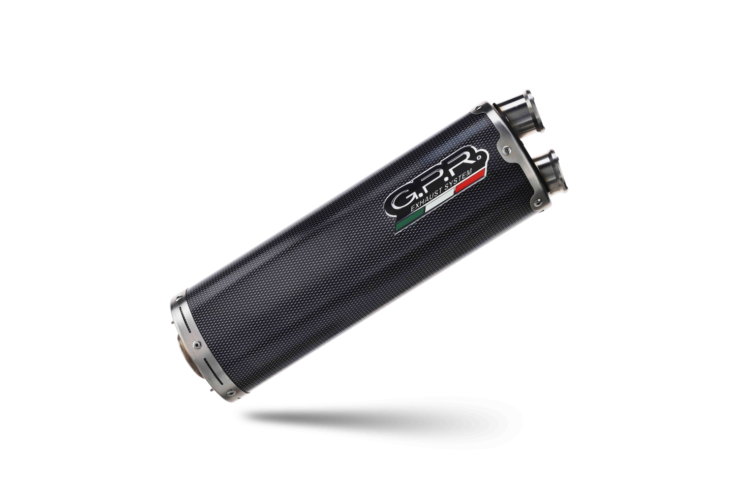 Esapament GPR compatibil cu Voge 650DSX 2021 Evacuare slip-on omologata, inclusiv db killer detașabil, cot de legătură și catalizator,Dual Poppy