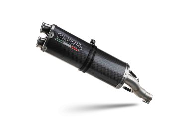 Esapament GPR compatibil cu Benelli Trk 502 2017 Evacuare slip-on omologata, inclusiv db killer detașabil, cot de legătură și catalizator,Dual Poppy