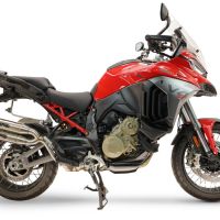 Esapament GPR compatibil cu Ducati Multistrada V4 - V4S 2025 Evacuare cu dublă omologare legală, inclusiv db killers și coturi de legătură detașabile,Deeptone Duplex