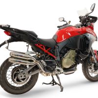 Esapament GPR compatibil cu Ducati Multistrada V4 - V4S 2025 Evacuare cu dublă omologare legală, inclusiv db killers și coturi de legătură detașabile,Deeptone Duplex