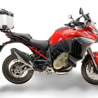 Top case GPR TECH compatible with  Ducati Multistrada V4 - V4S 2025/2026 GPR TECH Top case in aluminum, silver color with specific plate included Capacity 35 LT.