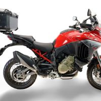 Top case GPR TECH compatible with  Ducati Multistrada V4 - V4S 2025/2026 GPR TECH Top case in aluminum, black color with specific plate included Capacity 45 LT.