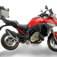  Ducati Multistrada V4 - V4S 2025/2026 GPR TECH Top case in Titanium , Titanium Natural color with specific plate included Capacity 55 LT.